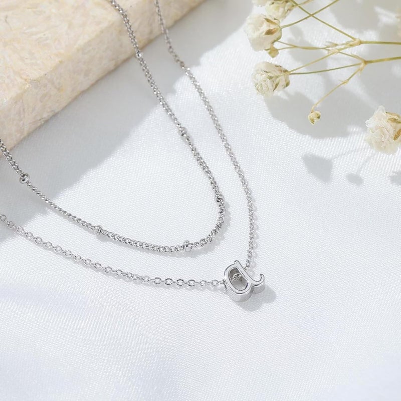 Yoosteel Valentines Gifts for Women - Layered Initial Necklaces for Women Trendy 14K Gold Plated Letter A-Z Necklace Gold/Silver Initial Necklace Stack Birthday Gifts for Teen Girls Jewelry - Image 5